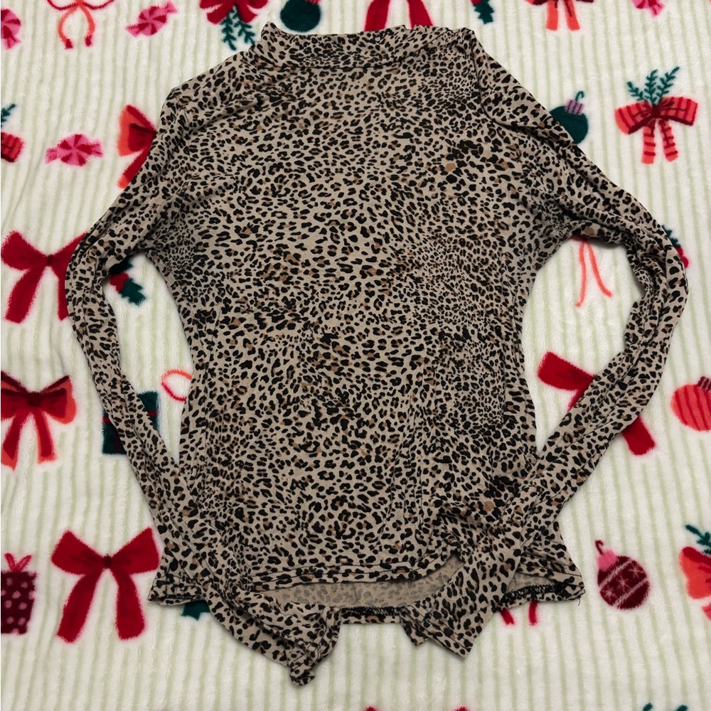 Nasty Gal Leopard Print Blouse